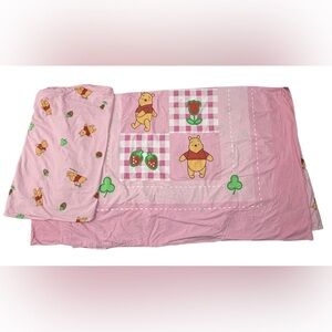 Disney Winnie the Pooh Twin Comforter Pink Strawberry